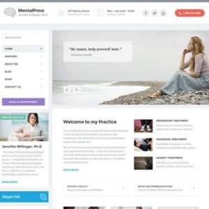 MentalPress - WP Theme for your Medical or Psychology Website.