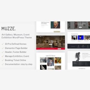 Muzze - Museum Art Gallery Exhibition WordPress Theme